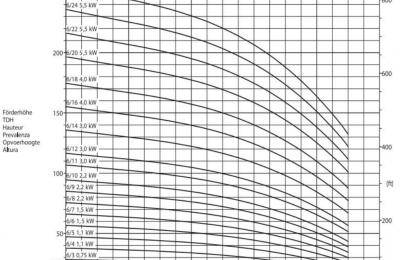 DPV DN32 6mÂ³ verticale meertrapspompen 2 polig, DPV 6/2 6mÂ³ 0.37kW 230/400V 